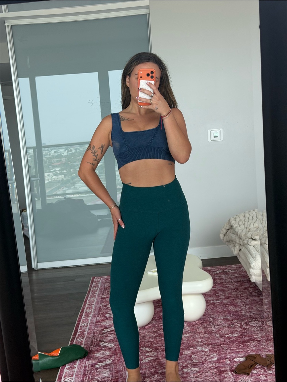 Beyond Yoga Teal High-Waist Leggings